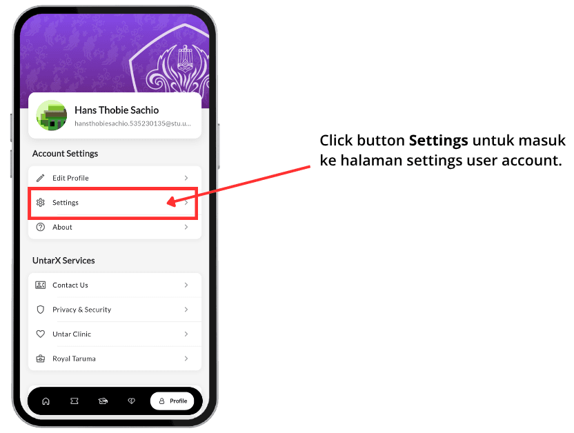 Open Settings